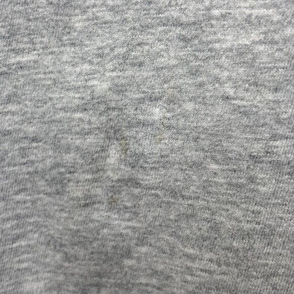 2010s Abercrombie & Fitch Small Gray V-Neck Tee Shirt Red Moose Logo Cotton Top - Picture 7 of 7